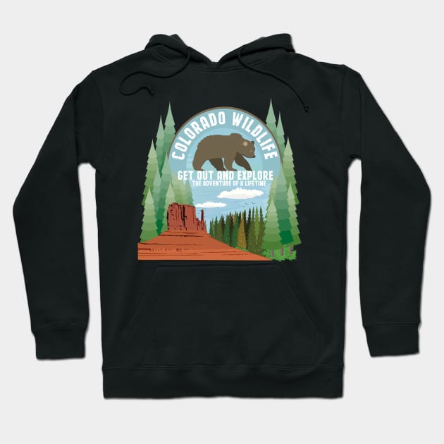 Colorado wildlife Hoodie by mypointink